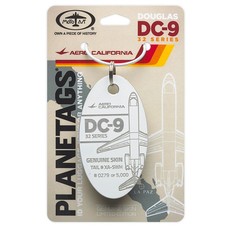 Plane Tag Aero California DC-9 32 Series - White