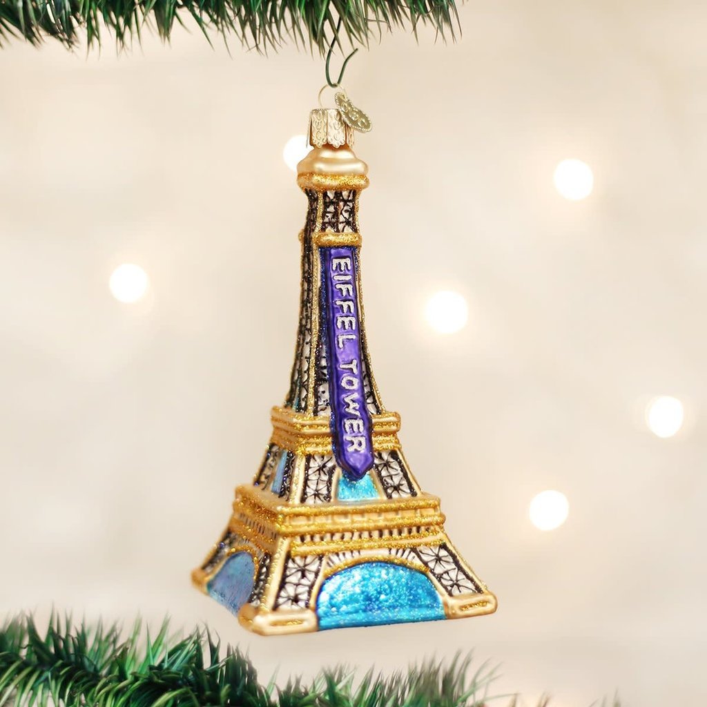 WHOWC- Old World Christmas Eiffel Tower Ornament