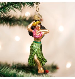 WHOWC- Old World Christmas Hula Dancer Ornament