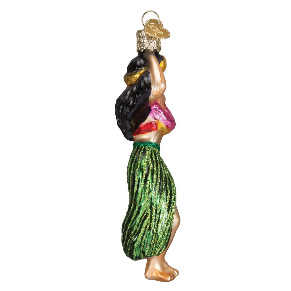 WHOWC- Old World Christmas Hula Dancer Ornament
