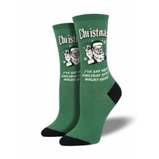 XMAS Women Socks CHRISTMAS SPIRIT -Green