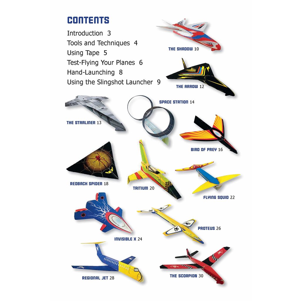 PAPER AIRPLANE KIT - NEW IN BOX 100 UNIQUE PLANES EPIC AIR ADVENTURES 2016