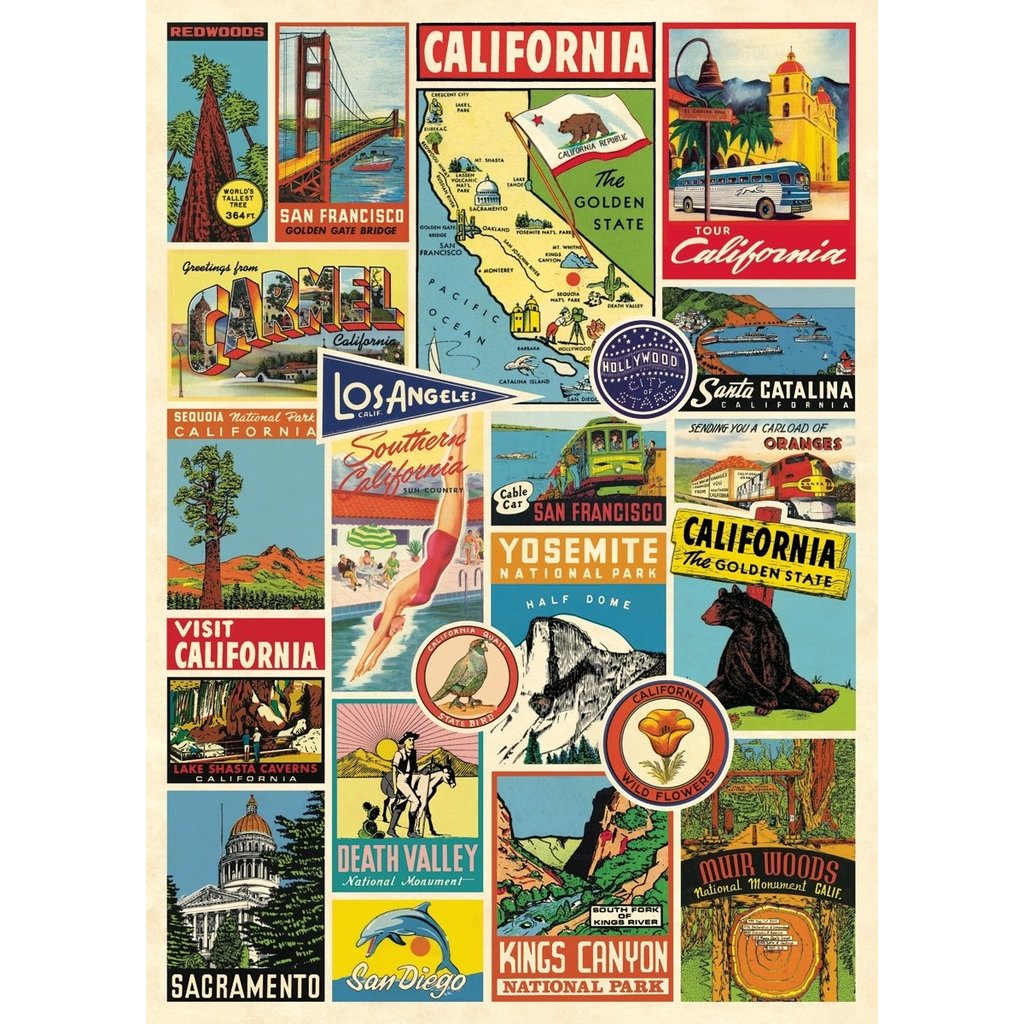 WHCV- California Collage Poster & Wrap