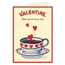VAL You're Just My Cup of Tea! Valentine Greeting Card