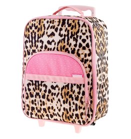 Rolling Leopard Print Luggage