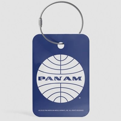 WHAT-2 Pan Am Logo Dark Blue Luggage Tag