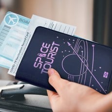 WHFRD- Space Tourist  Passport Cover