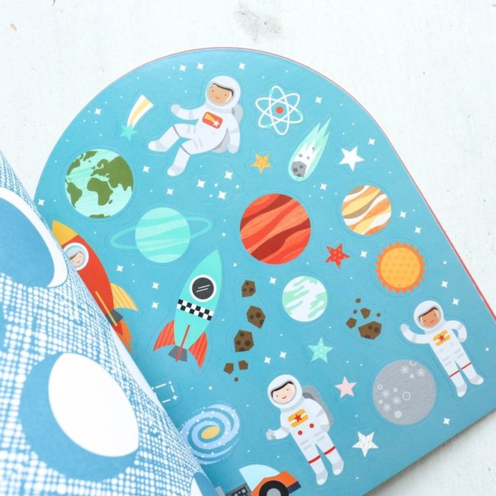 Outer Space Coloring Book & Stickers