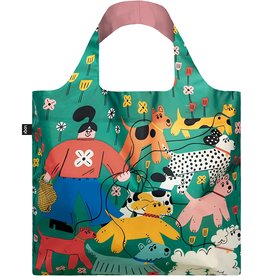 Loqi Dogs Walking Reusable Tote Bag