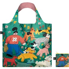 Loqi Reusable Tote Bag in Dogs Walking
