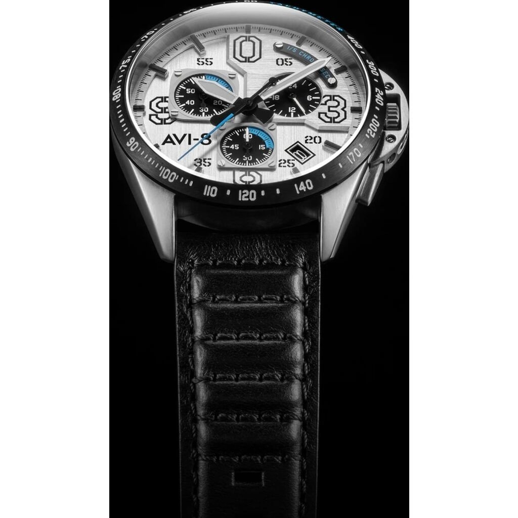 AVI-8 Hawker Meca Qtz Watch White Face/Black