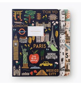 WHRP- Bon Voyage Stitched Notebooks-Set of 3