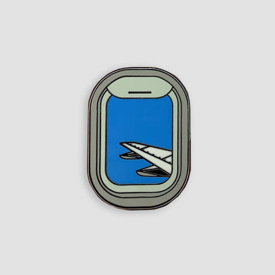 WHAT-1 Airplane Window Enamel Pin