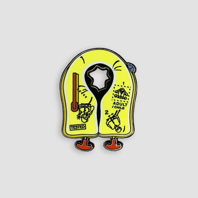 WHAT-1 Life Vest Enamel Pin