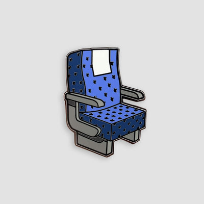 WHAT-1 Airplane Seat Enamel Pin