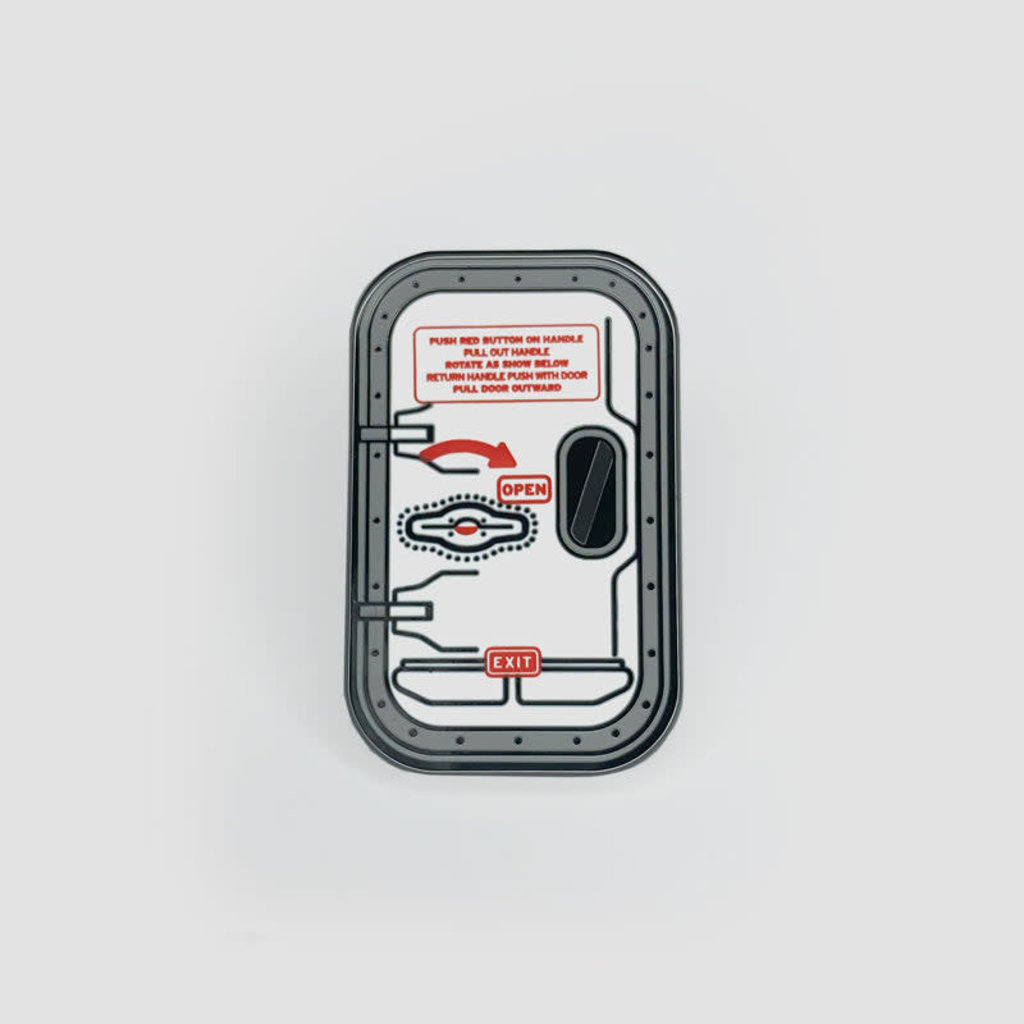 WHAT-1 Airplane Door Enamel Pin