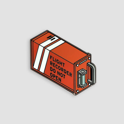 WHAT-1 Flight Recorder Enamel Pin
