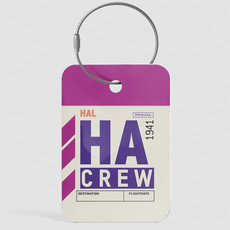 WHAT-2 HA Crew Luggage Tag