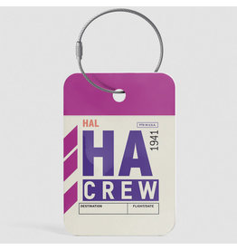 WHAT-2 HA Crew Luggage Tag