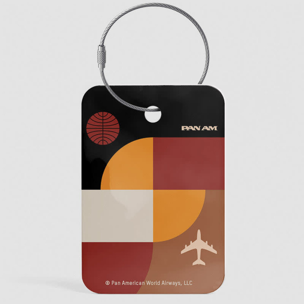 WHAT-2 Pan Am Bauhaus Brown Luggage Tag