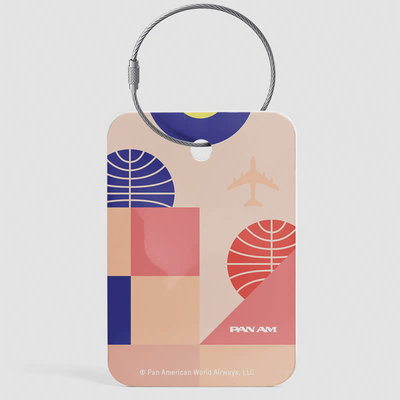 WHAT-2 Pan Am Bauhaus Pink Luggage Tag