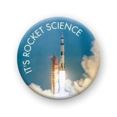 NMR1- It's Rocket Science Space Round Button