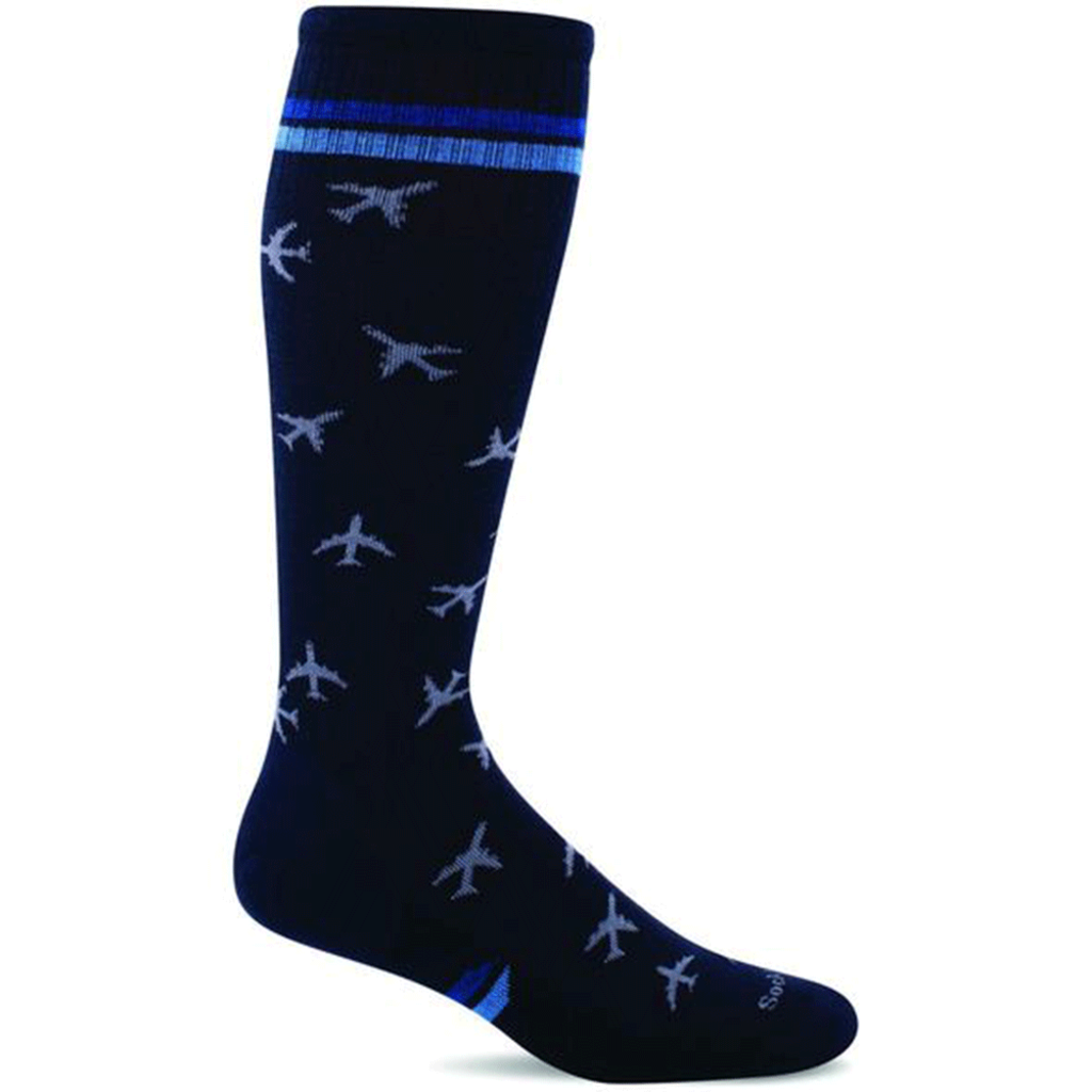 Goodhew Socks In Flight Navy Mens L/XL
