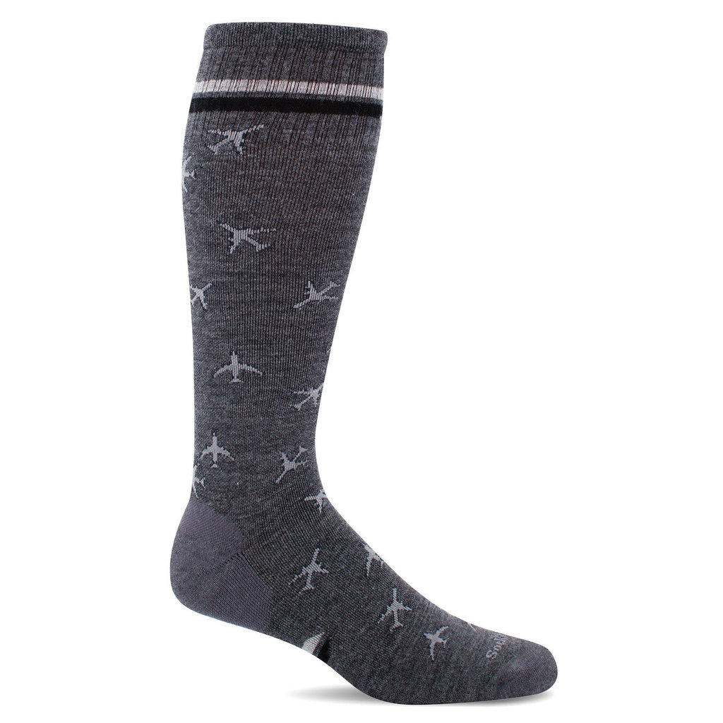 Men's Compression Socks In Flight Charcoal Lg/XL