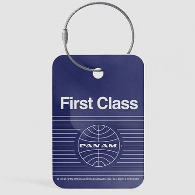 WHAT-2 Pan Am First Class Luggage Tag