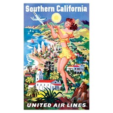 Vintage Airlines Postcards- Wings across the USA-DNR