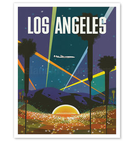 Fly to Los Angeles Hollywood Bowl Print