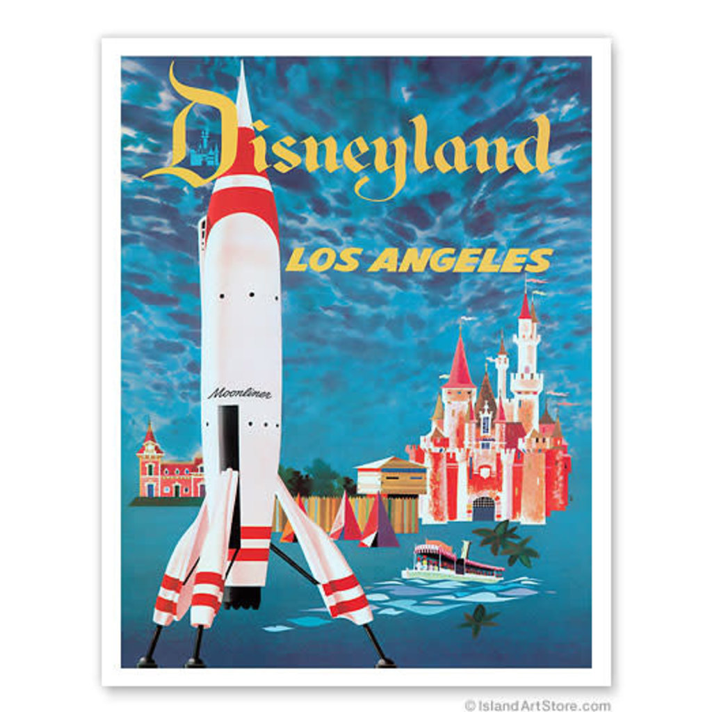 Fly TWA Disney Los Angeles  Print 9 x 12