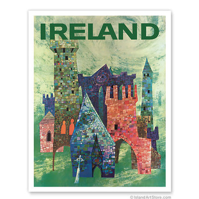 Fly TWA Ireland Print 9 x 12