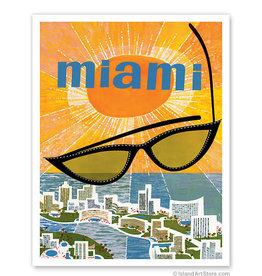 Fly to Sunny Miami Sunglasses Print