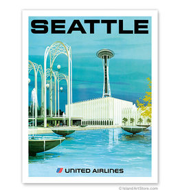 United Airlines Seattle Center Print