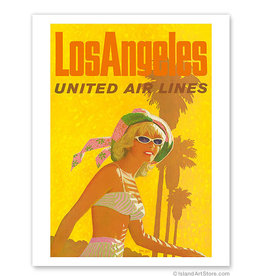 United Airlines Los Angeles Print