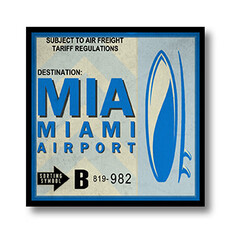 WHCR- MIA Vintage Airport Coaster