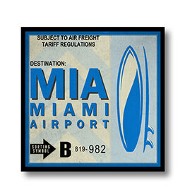 WHCR- MIA Vintage Airport Coaster