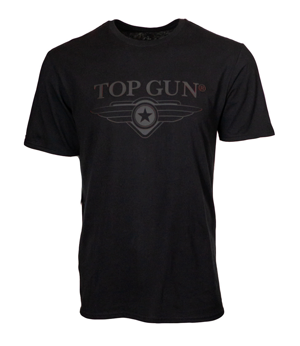 Top Gun Men's Logo T-Shirt Black - Planewear