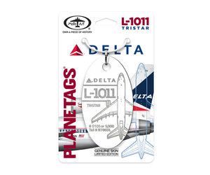 Plane Tag Lockheed L-1011 Delta Tristar-White - Planewear