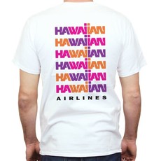 Mens Hawaiian Airlines Retro Stack Logo Tee