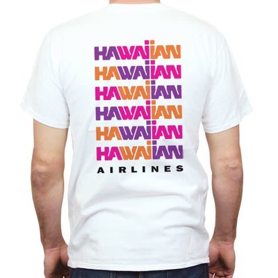 Hawaiian Airlines Stacked Logo Mens T-shirt