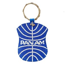 WHDJ- Pan Am Beaded Cell Phone Bag w/Silver Ring Handle