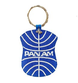 DJ- Pan Am Beaded Mobile Bag w/Silver Ring Handle