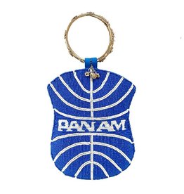 WH1DJ- Pan Am Beaded Cell Phone Bag w/Silver Ring Handle