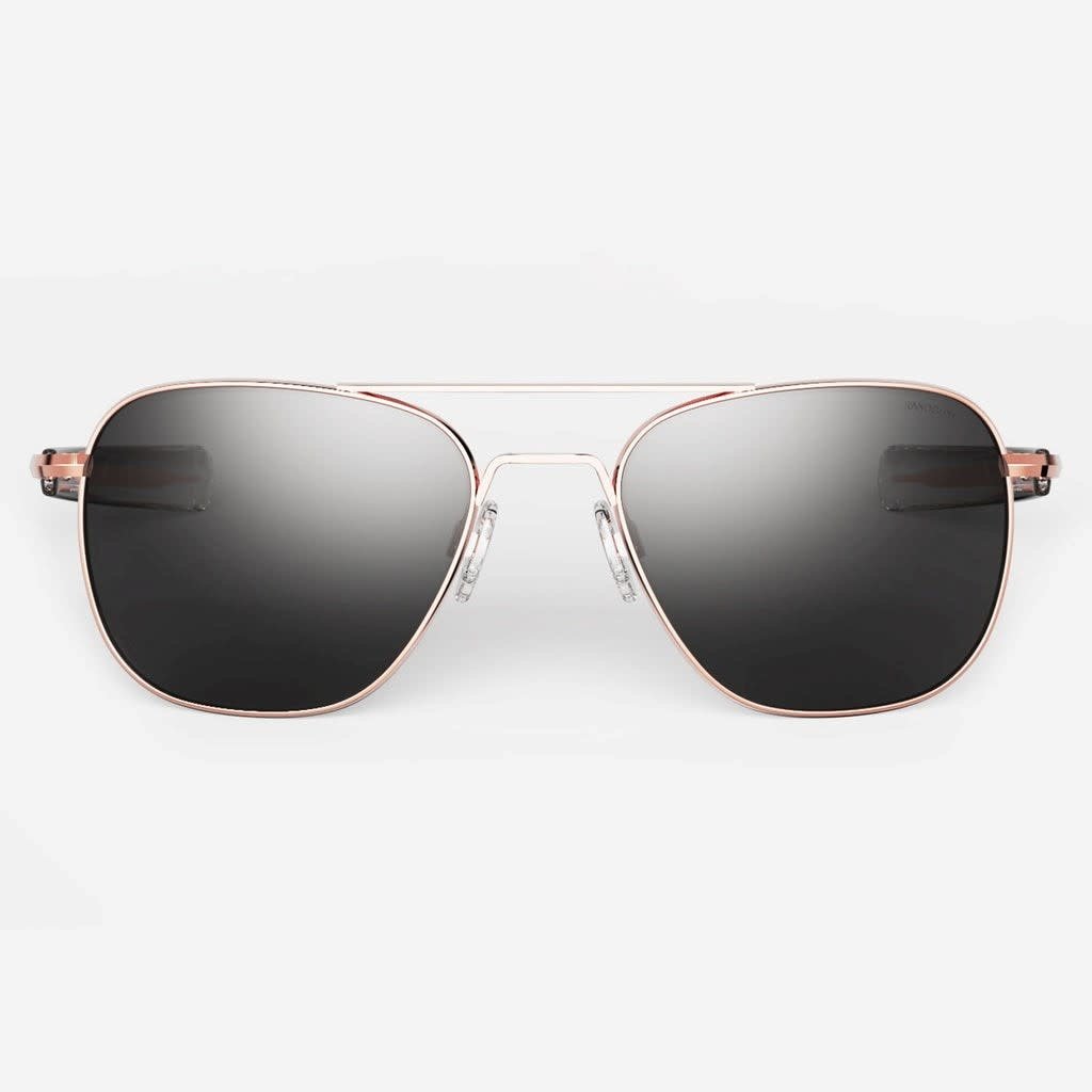 Randolph Aviator 22k Rose Gold Sunglasses