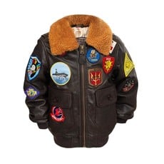 Top Gun® Kids 2.0 Leather Bomber Jacket