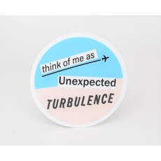 Unexpected Turbulence Die-Cut Sticker