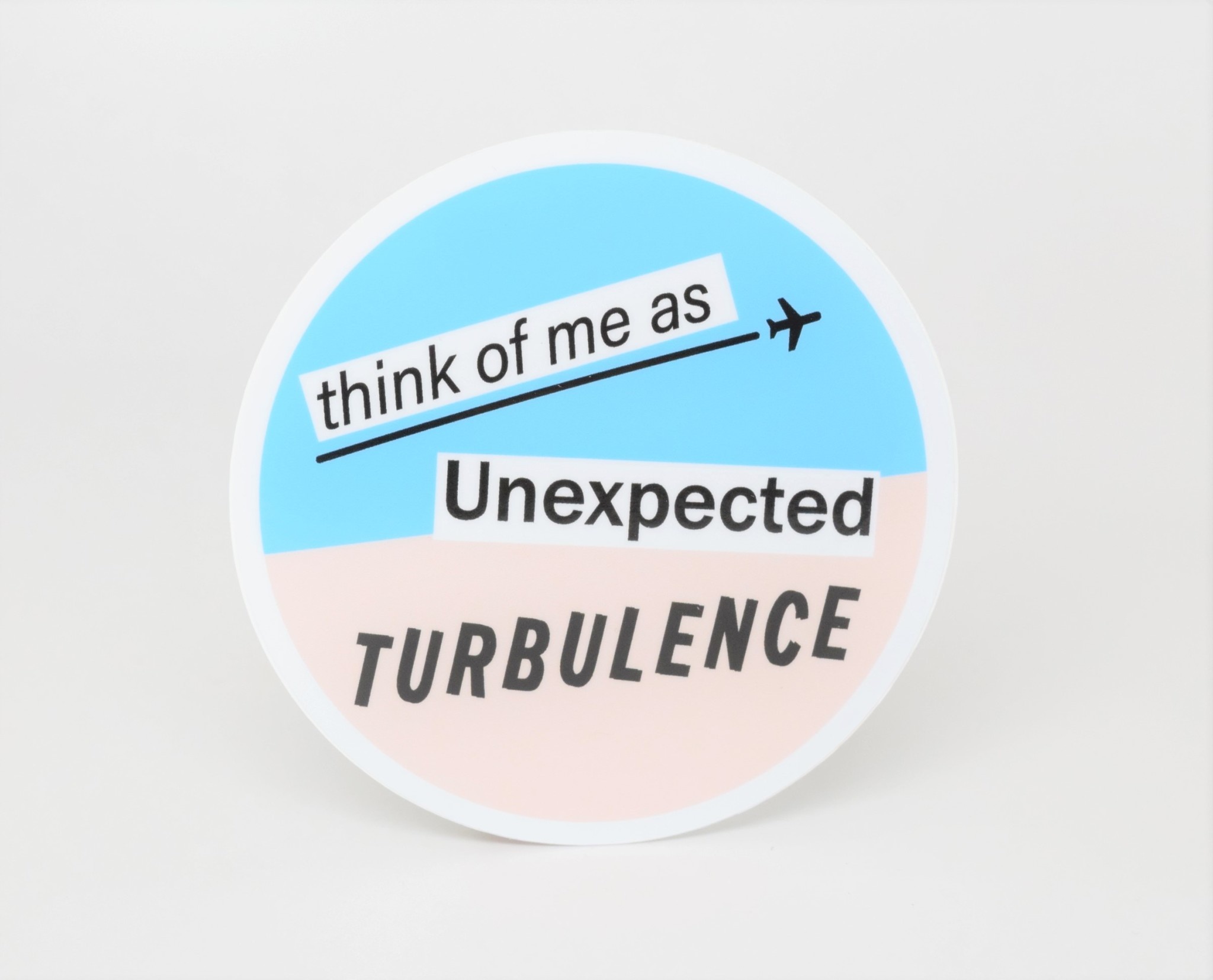 Unexpected Turbulence Die Cut Sticker - Planewear