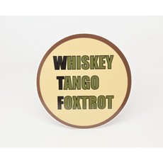 Whiskey Tango Foxtrot Die-Cut Sticker